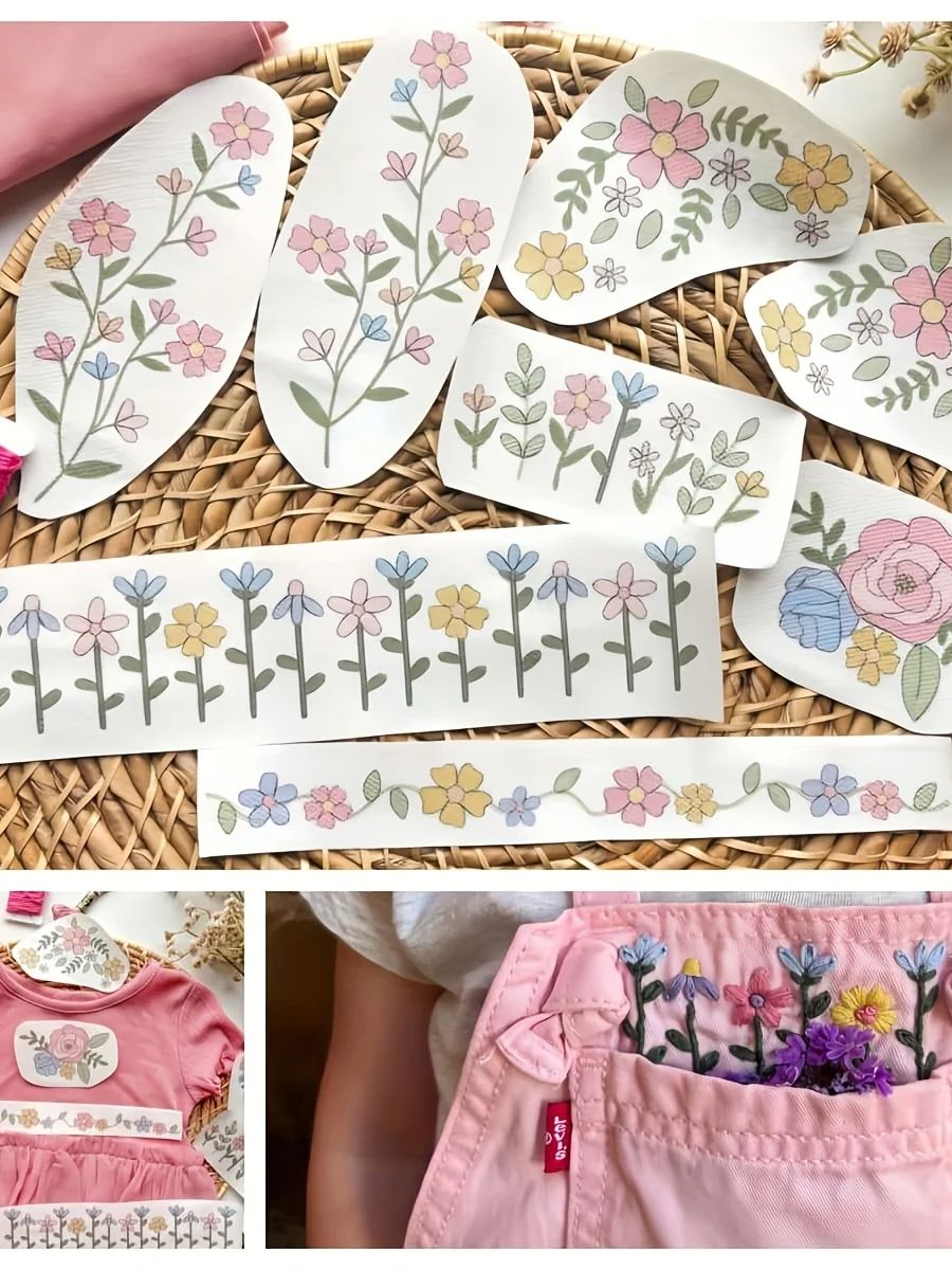 Embroidery Meaning - 1 комплект из 8 шт. красочной