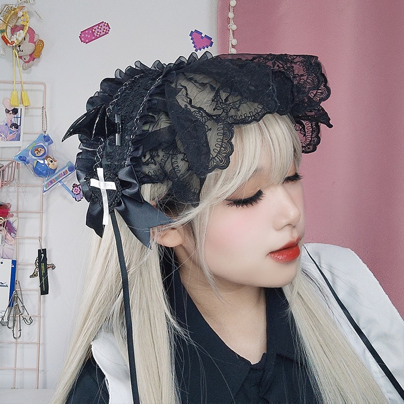 Embroidery Gothic - Косплей аниме готическая Лолита горничная кружевная