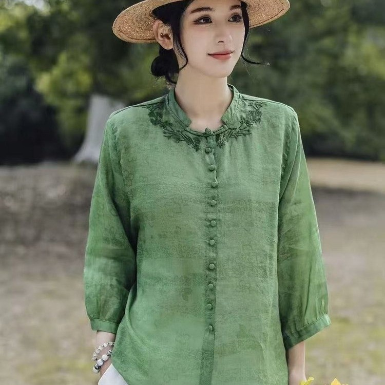 Embroidery Pashmina - Элегантные облегающие женские свободные повседневные универсальные