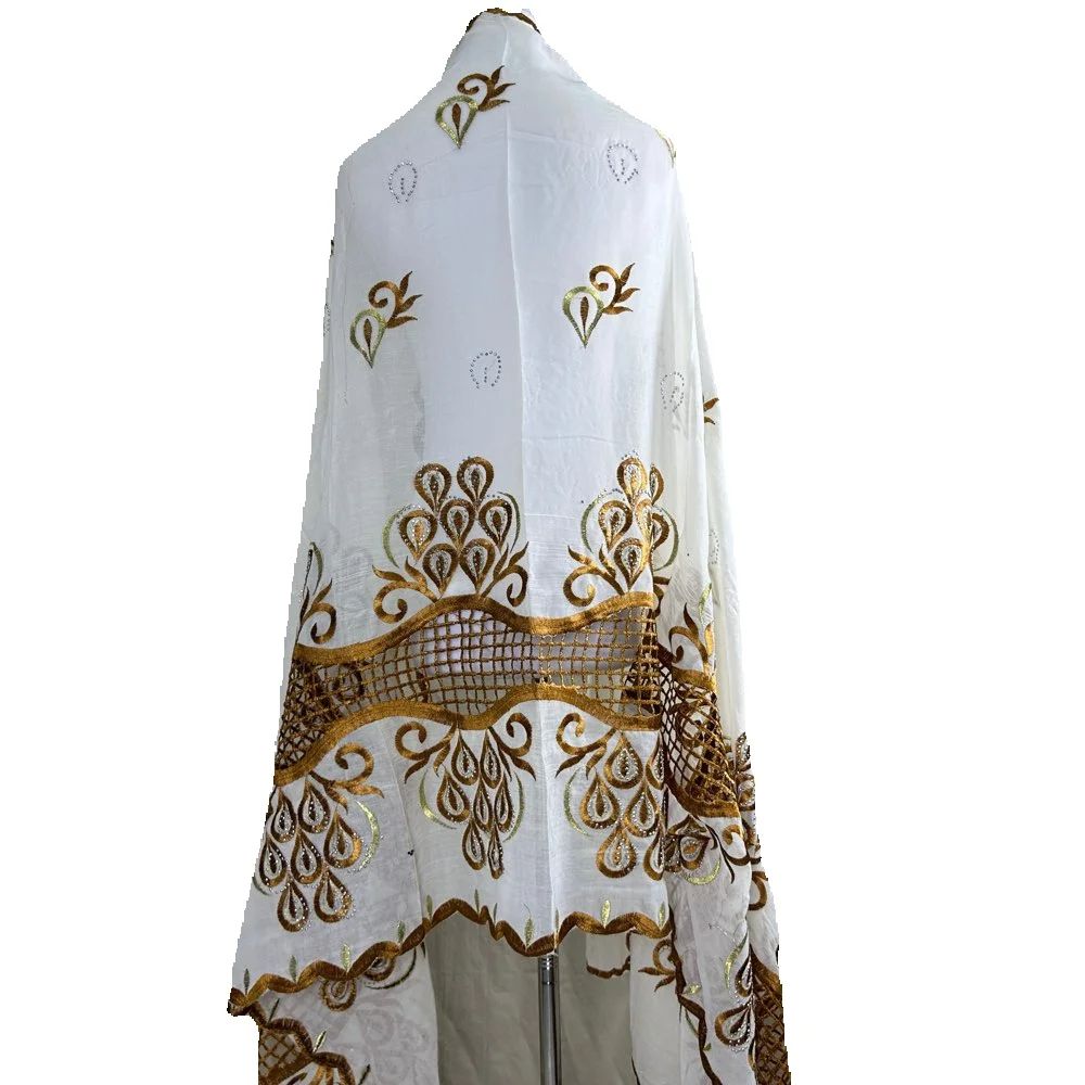 Embroidery Pashmina - Африканский мусульманский платок-тюрбан для женщин, 2026