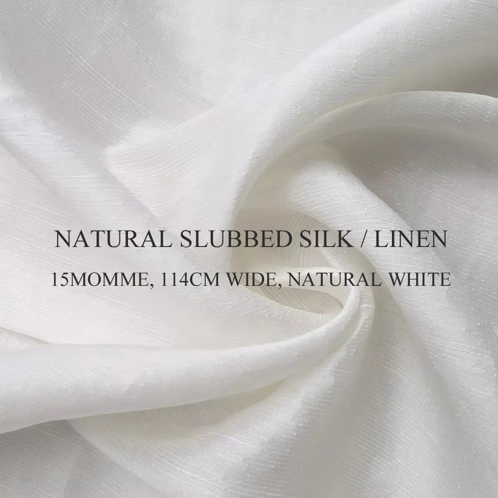 Linen Fabric Natural - Шелк-лен Mulberry, ширина 45 дюймов, продается