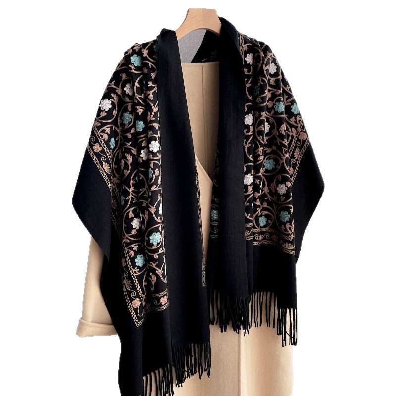 Embroidery Pashmina - Новинка 2025 года, кашемировый шарф с