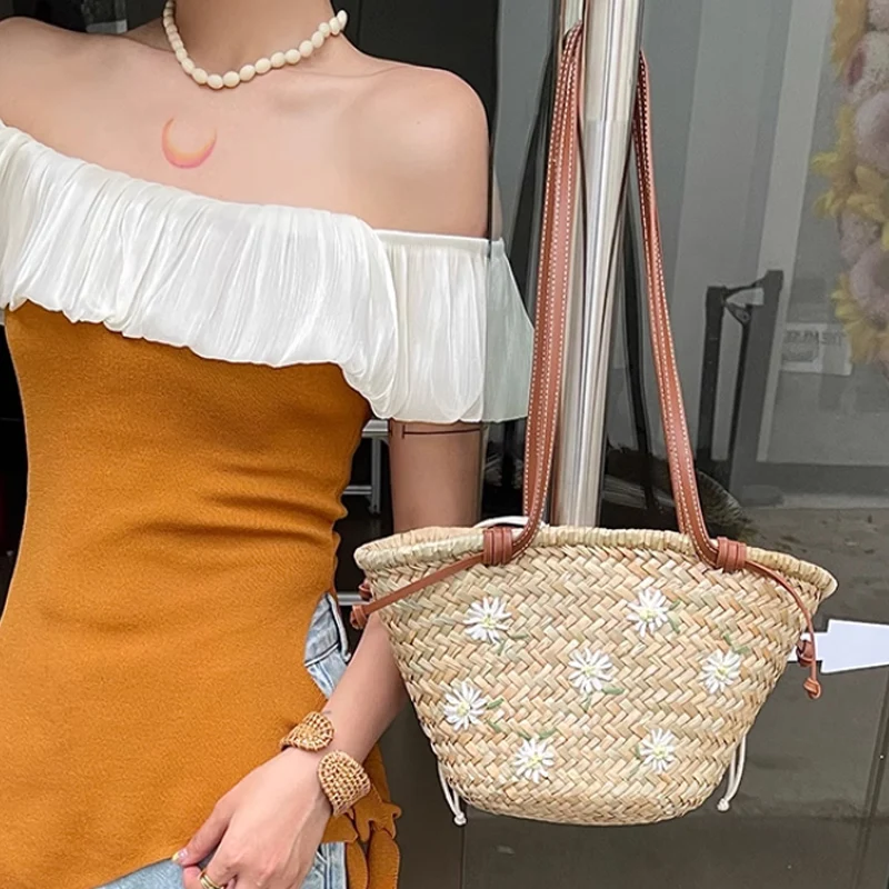 Повседневные натуральные солом – обзор и цена Embroidery Bali