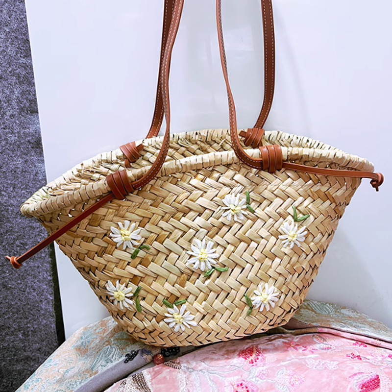 Повседневные натуральные солом – обзор и цена Embroidery Bali