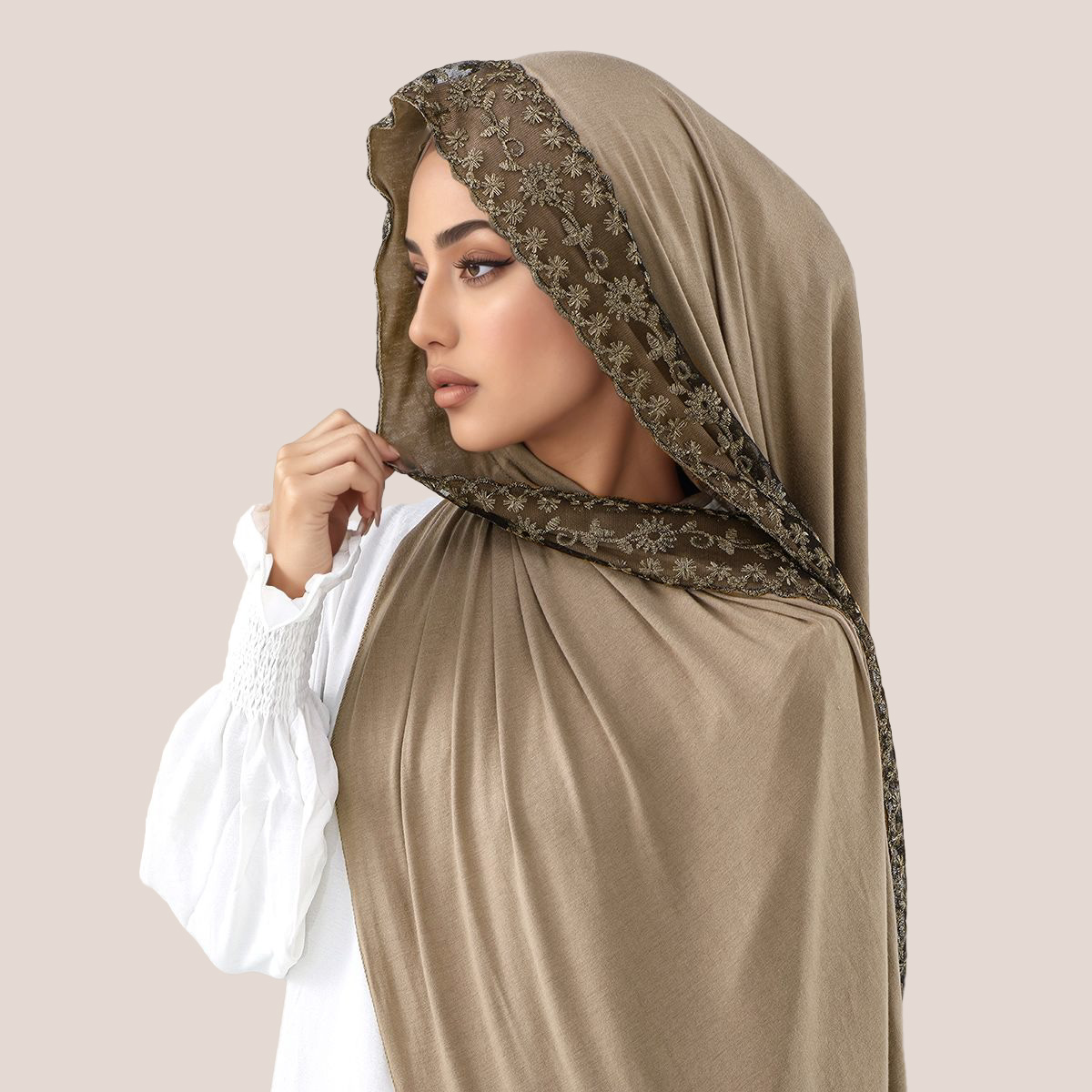 Хлопковый трикотаж с кружевной – обзор и цена Embroidery Cotton