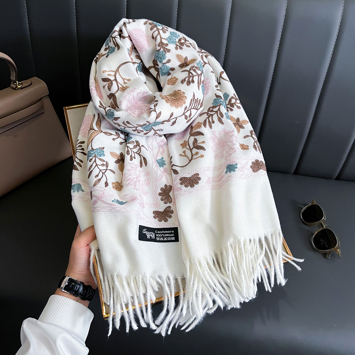 Новый зимний теплый кашемировы – обзор и цена Embroidery Pashmina