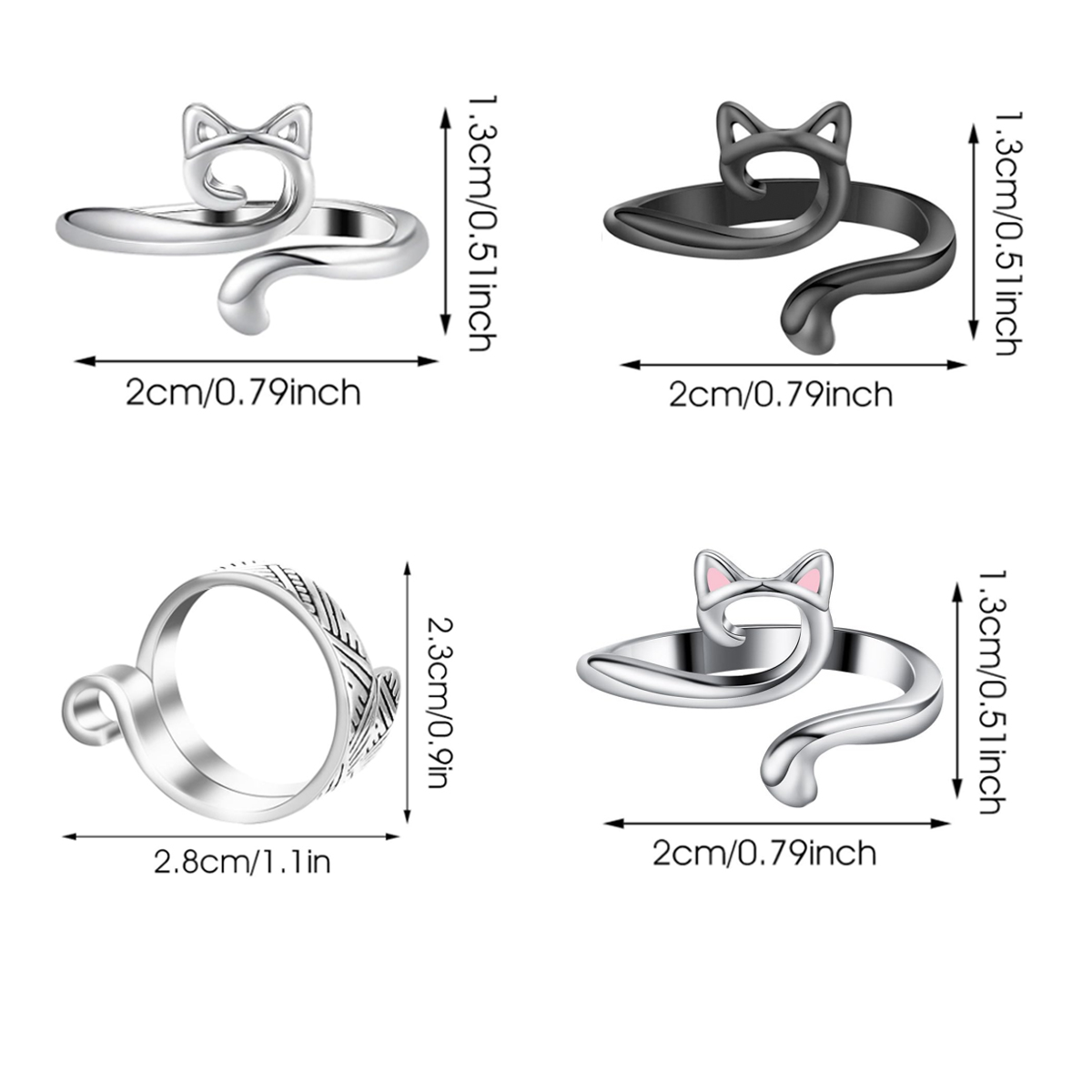 Регулируемое кольцо-петля для  – обзор и цена Stitch Marker Ring