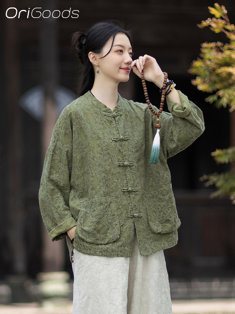 OriGoods JACQUARD тканевая блу – обзор и цена Linen Fabric Natural