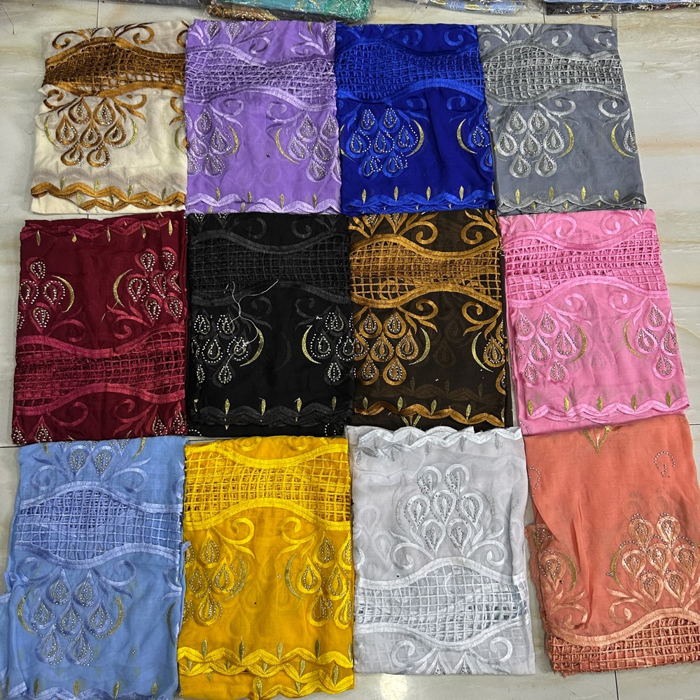 Африканский мусульманский плат – обзор и цена Embroidery Pashmina