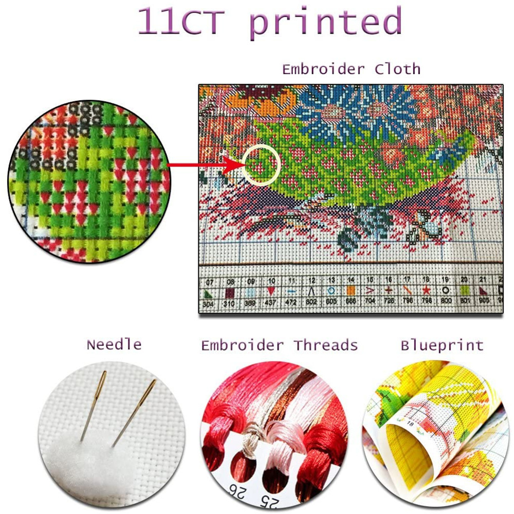 Ван Гог Пейзаж DIY Вышивка кре – обзор и цена Embroidery Meaning